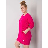 Fashion Hunters Large fuchsia dress with pockets | shoptok.hr