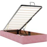 vidaXL Otomanski posteljni okvir brez vzmetnice roza 90x190 cm žamet | Shoptok.si