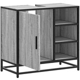 vidaXL Kupaonski ormarić za umivaonik sivi Sonoma 65x33x60 cm | shoptok.hr