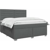  Boxspring krevet s madracem Tamnosiva 140 x 200 cm Tkanina 144 x 200 x 140.5 cm | Shoptok.si