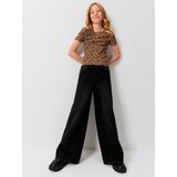 Sinsay Pamučna majica s leopard uzorkom | shoptok.hr