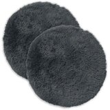  Jastuk s jastukom HEERLEN 2 kom. Antracit PV flis - Antracit Ø 60 cm 2 | shoptok.hr