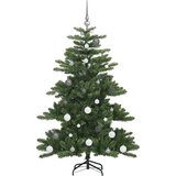 vidaXL Umjetno božićno drvce s nogom s 150 LED dioda Zelena 150 cm PVC | shoptok.hr
