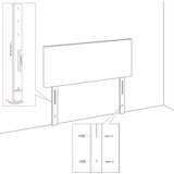 vidaXL Krevet s okvirom u krem boji 100x200 cm izrađen od tkanine | shoptok.hr