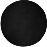 vidaXL Umetno zajčje preproga Črna Ø 160 cm Poliester | Shoptok.si