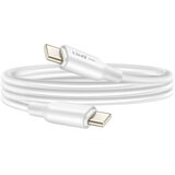 LINQ Kabel USB-C na USB-C 4A Power Delivery 80W iz fleksibilnega silikona 1,2m, Bela, (5000191854) Cene