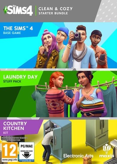 the sims 4: clean & cozy starter bundle (ru/cz/pl) (pc/mac) key global