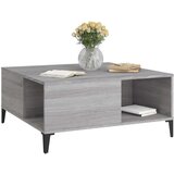  Stolić za kavu boja sivog hrasta 80x80x36 5cm konstruirano drvo | shoptok.hr