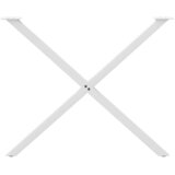  Noge za blagovaonski stol u obliku slova X, 2 kom, bijele, 90 x (72-73) cm, čelik | shoptok.hr
