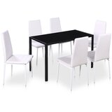 Furnova 7-delni jedilni set črna in bela (samo UK/NO/IE/FI), (21955467) | Shoptok.si