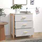  Komoda bela 62x38x70 cm inženirski les, (20654178) | Shoptok.si