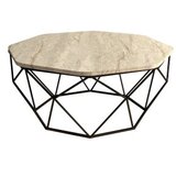 Hanah home diamond - travertine travertine coffee table | ePonuda.com