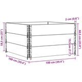 vidaXL okviri za palete 3 kom 100x100 cm od masivne borovine | shoptok.hr