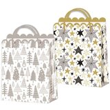 Darovna vrećica Delux mat foil, srednja  Darovna vrećica Delux mat foil, srednja Slike