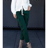  Green cargo pants with patch pockets Nuala | shoptok.hr