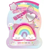 set sjajilo i balzam s privjeskom i torbicom Rainbow