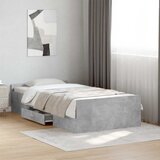  Okvir kreveta s pohranom s ladicama Betonska siva 80 x 200 cm | shoptok.hr