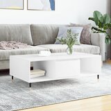  Stolić za kavu bijeli 104 x 60 x 35 cm od konstruiranog drva | shoptok.hr