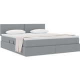 vidaXL Krevet s madracem i skladištem Svijetlo siva 180 x 200 cm | shoptok.hr