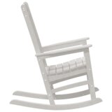 vidaXL Zunanja gugalnica Bela 70x92x108 cm HDPE | Shoptok.si