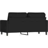vidaXL Kavč dvosed črn 140 cm žamet | Shoptok.si