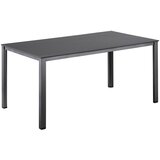 Vrtne mize KETTLER CUBIC / KETTALUX aluminijasta jedilna miza 160×90 cm – antracit / antracit Cene