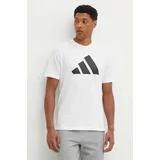 Adidas Bombažna kratka majica moška, bela barva, IY8582