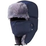  Zimska kožušina kapa - Plava KP11057 | shoptok.hr