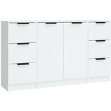  Komoda 3 kosi bel inženirski les, (20654861) | Shoptok.si