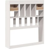  Vzglavje s predelki bela 75 cm trdna borovina, (21532741) | Shoptok.si