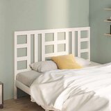  Posteljno vzglavje belo 156x4x100 cm trdna borovina, (20643339) | Shoptok.si