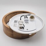 LAMKUR Plafonska svetiljka OAK 2xE27/15W/230V IP54 hrast, prečnika 27 cm | Eponuda.com