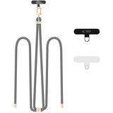 TECH-PROTECT OBESEK ZA TELEFON CROSSBODY ROPE CRAYON GREY/GOLD STRAP, (21969822) | Shoptok.si