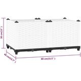  Povišena gredica 80x40x38 cm od polipropilena | shoptok.hr