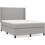  Box spring posteljni z vzmetnico svetlo siv 140x190 cm blago, (20884271) | Shoptok.si