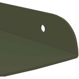  Lebdeća polica s policom 4 pcs Maslinasto zelena 24 x 24 x 2 cm | Eponuda.com