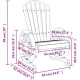  Vrtne stolice Adirondack 4 kom od masivne jelovine | shoptok.hr