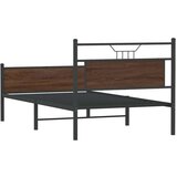  Okvir kreveta bez madraca smeđa boja hrasta 100 x 200 cm drveni | shoptok.hr