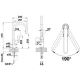 Blanco slavina CARENA-S Vario CRNA/KROM VT | shoptok.hr