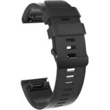 Chameleon Silikonski pašček za Garmin ure (20mm), hitro zapenjanje, črn u