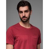 Ombre LOOSE FIT men's t-shirt with pocket - red | Eponuda.ba