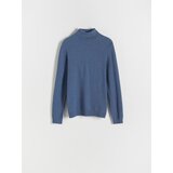 Reserved - Pamučna dolčevita - plava | shoptok.hr