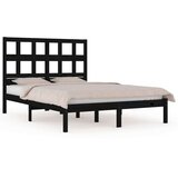  Za krevet od masivne borovine crni 200 x 200 cm | shoptok.hr
