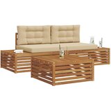  Set vanjskih sofa s jastukom 7 Komad Prirodna i bež | shoptok.hr