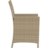  3-dijelni bistro set s jastucima bež od poliratana | shoptok.hr