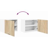 vidaXL Viseča omarica Riga Sonoma hrast in bela 50 x 31 x 40 cm | Shoptok.si