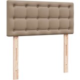 vidaXL Otomanski posteljni okvir z vzmetnico kapučino 90x200 cm, (21610866) | Shoptok.si