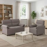  Set sofe 2 kom. Sivosmeđa Tkanina - Sivosmeđa 1-sjedalo (70 cm) 2-sjedalo (120 cm) | shoptok.hr