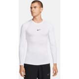 Nike Pro Dri-FIT Tight Fit LS Shirt, White/Black - XXL, (20764384) | Shoptok.si