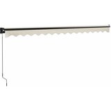 Tenda na uvlačenje krem 4 x 3 m od tkanine i aluminija Slike